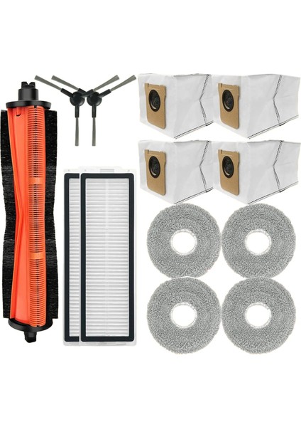 Xiaomi Mijia M40S OV31CN Elektrikli Süpürge Parçaları Ana Silindir Yan Fırça Paspas Bezleri Toz Torbası Filtresi Hepa Yedek Aksesuarları (Yurt Dışından)
