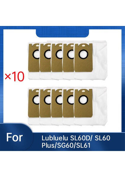 Lubluelu SL60D/SL60 PLUS/SG60/SL61 Süpürge Aksesuarları Için 10 Adet Toz Torbası Uzun Ömürlü ve Iyi Çalışacak Şekilde Üretilmiştir (Yurt Dışından)