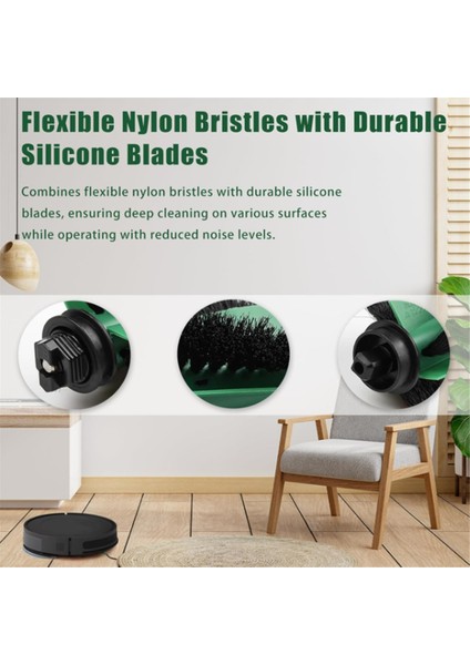 Roomba Q0120 Y0140 Q0520 Q011 Y0110 Robot Süpürge Roomba Y&q Combo&vac Essential Serisi Için 2 Adet Rulo Fırça (Yurt Dışından) modelleri
