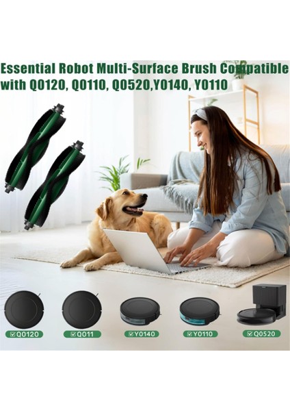 Roomba Q0120 Y0140 Q0520 Q011 Y0110 Robot Süpürge Roomba Y&q Combo&vac Essential Serisi Için 2 Adet Rulo Fırça (Yurt Dışından) fırsatları