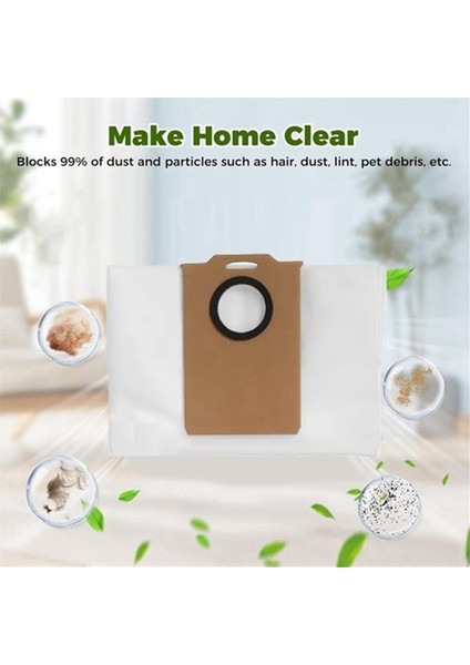 Dreame Mova E20 Pro Plus / Trouver E20 Pro Plus Elektrikli Süpürge Yedek Aksesuarları Toz Torbası Için 8 Adet Toz Torbası (Yurt Dışından) fırsatları