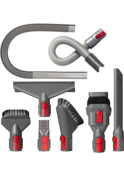 Dyson V7 V8 V10 V11 V15 Elektrikli Süpürge, Kurutma Makinesi, Havalandırma Hortumu, Uzatma Hortumu, Yatak Dar Alan Temizleme Aparatı Için Vakum Bağlantı Kiti (Yurt Dışından)