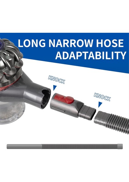 Dyson V7 V8 V10 V11 V15 Elektrikli Süpürge, Kurutma Makinesi, Havalandırma Hortumu, Uzatma Hortumu, Yatak Dar Alan Temizleme Aparatı Için Vakum Bağlantı Kiti (Yurt Dışından) fırsatları