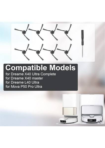 Dreame X40 Ultra Complete / L40 Ultra / X40 Master Için Yan Fırçalar Mova P50 Pro Ultra Vakum Yedek Parçaları (Yurt Dışından) modelleri