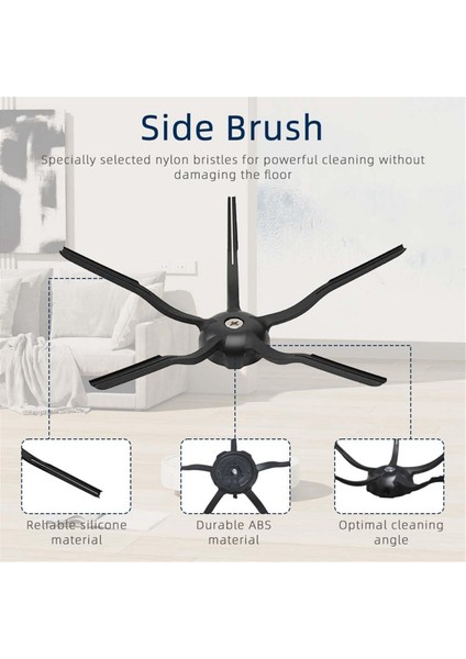 Q5, Q5+ Robot Süpürge Yedek Parça Aksesuarları Için Uyumlu Yedek Kit (Yurt Dışından) fırsatları