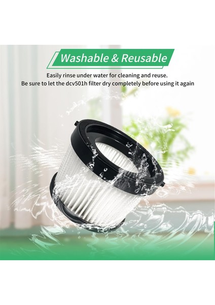 Dewalt 20V Kablosuz El Süpürgesi Için 6'lı Paket DCV501HB DCV5011H Süpürge Filtreleri, Parça DCV5011H ile Karşılaştırıldı (Yurt Dışından) fırsatları