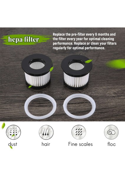 Deerma CM300S CM400 CM500 CM800 Elektrikli Süpürge Parçaları Için Filtre, Yedek Filtre, 2 Adet (Yurt Dışından) fırsatları