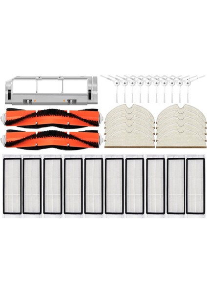 S5 S6 Saf S60 S65 S50 E25 E4 Robotlu Süpürge Ana Fırça Kapağı Paspas Bezi Yan Fırça Filtresi (Yurt Dışından)