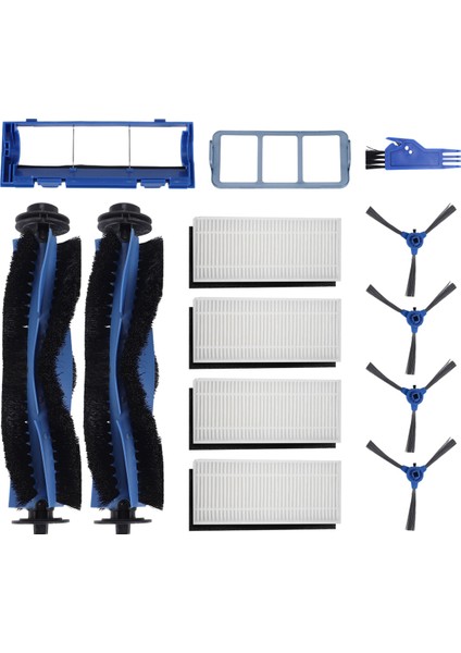 Robovac 11S 25C 30 30C 35C 12 15T 15C Ince Robot Vakum Ana Yan Fırça Hepa Filtre Için Yedek Parça Kiti (Yurt Dışından)