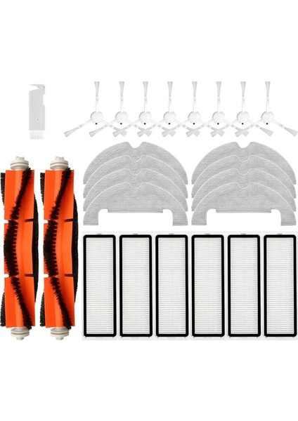 Bot Için D10 Plus RLS3D Robotlu Süpürge Hepa Filtre Paspas Ana Yan Fırça Yedek Parçalar (Yurt Dışından)