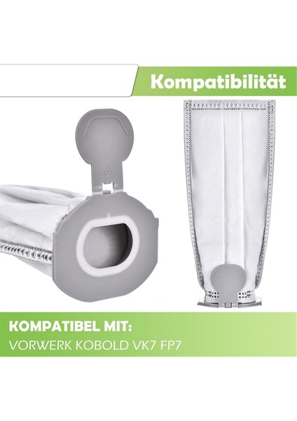 Kobold Vk7 Fp7 Premium Filtre Torbası Yedek Elektrikli Süpürge Torbaları Için Vk7 Elektrikli Süpürge Torbaları (Yurt Dışından) modelleri