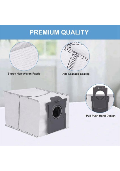 Dreame X40 ULTRA/X30 ULTRA/L10S Pro Ultra Heat Elektrikli Süpürge Parçaları Için Toz Torbası, Aktif Karbon Toz Torbası Aksesuarları (Yurt Dışından) modelleri