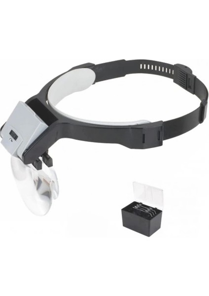 Lens Takmalı 5 Lenslı , LED Lambalı Şapka Tip Büyüteç fiyatları