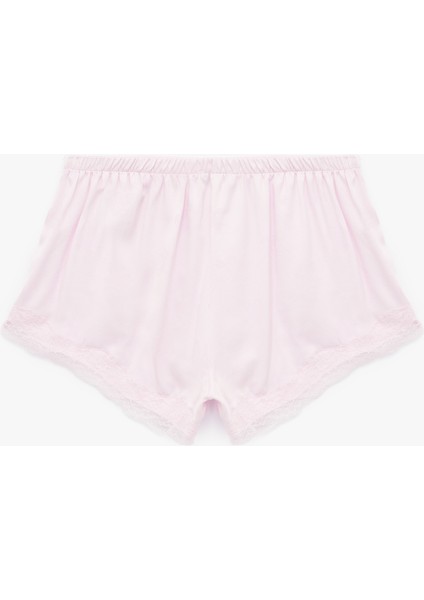 Dantel Detaylı Saten Şort Pijama Altı fiyatları