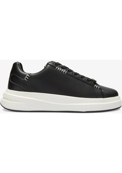 Elba Erkek Siyah Deri Sneaker FMTLBALEA12-BLACK