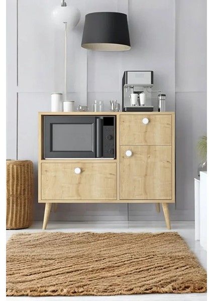 Fresh Kahve Köşesi / Çok Amaçlı Dolap / Airfryer Dolabı / Mutfak Organizeri