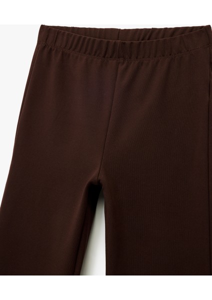 Beli Lastikli Basic Ispanyol Paça Pantolon modelleri