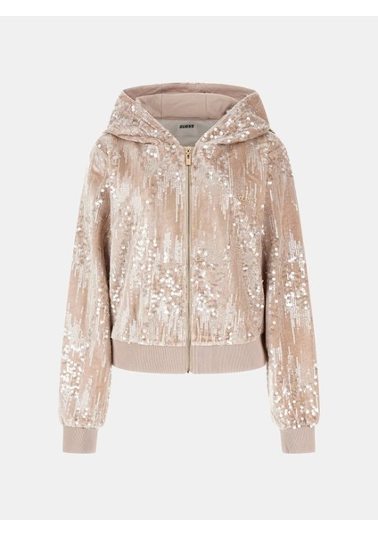 Sequins Kadın Mavi Aktif Sweatshirt V5BQ02K1922-G1FU