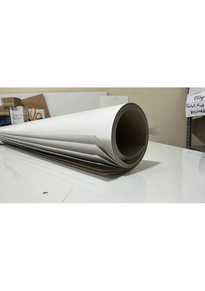 100X140 cm 180GR Ön Beyaz Arka Gri Lüks Kraft Kağıt Ambalaj, Paketleme, Çeyiz Sarma 10 ADET-2,52KG indirimleri