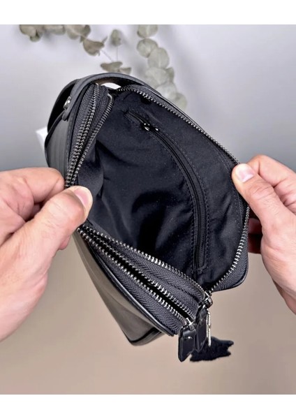 Hakiki Deri El Tutmalı Çift Fermuarlı Erkek El Çantası 2101 modelleri