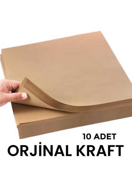 Kraft Kağıt 10 Adet 100 X100 cm Ambalaj ve Çeyiz Tabak Eşya Paketleme Kağıdı