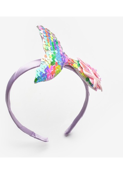 Çok Renkli Payetli Deniz Kızı Figürlü Kız Çocuk Taç fiyatları