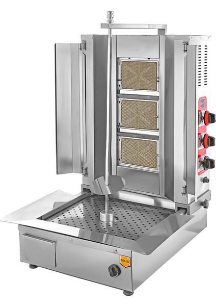 Tüplü Döner Ocağı Makinası 3 Radyanlı Alttan Motorlu