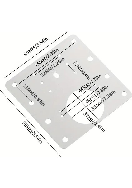 Paslanmaz Çelik Menteşe Onarım Plakası