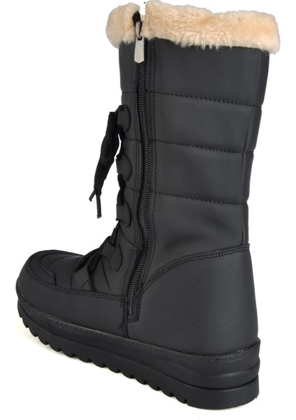 Fermuarlı Iç Kısmı Kürklü Kadın Kar Botu Çizme modelleri