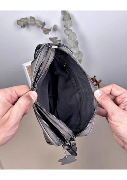 Hakiki Deri El Tutmalı Çift Fermuarlı Erkek El Çantası 2101 indirimleri