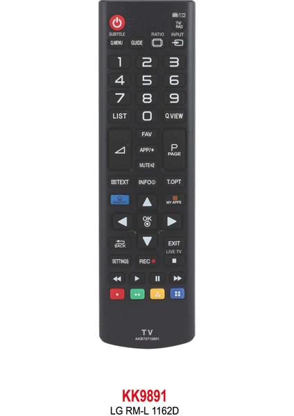 Rm-L 1162D LCD Kumanda