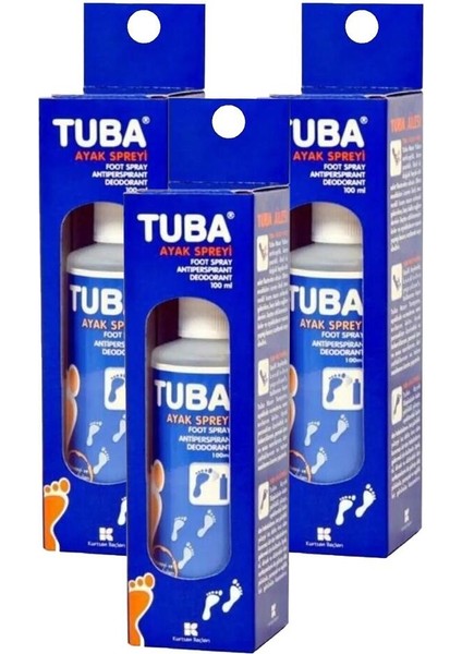 Tuba Ayak Spreyi 100 ml 3 Adet