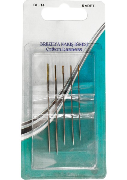 Brezilya Nakış Iğnesi 5 Adet Iğne