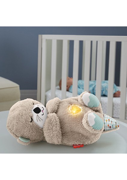 Uyku Arkadaşı Su Samuru Peluş Oyuncak 1 Parça Rahatlatıcı Müzik ve Işık