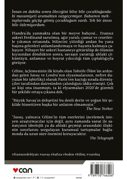 Savaş - Louis-Ferdinand Céline modelleri