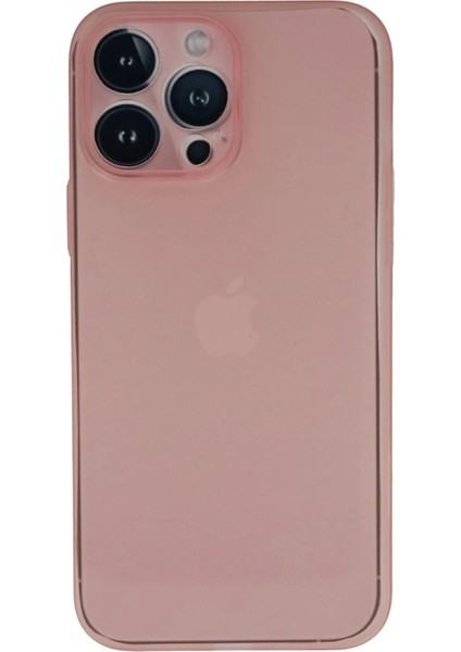 iPhone 13 Pro Kılıf Pp Ultra Ince Kapak - PEMBE-(5796)
