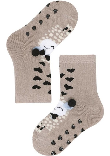Bebek Sevimli Kuzucuk Desenli Soket Çorap Bej fırsatları