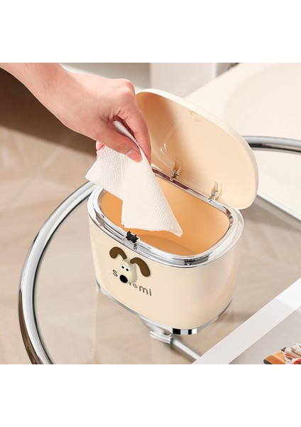 Masaüstü Çöp Kutusu - Karikatür Sevimli Masa Kağıt Sepeti - Saç Tokası Saklama Kutusu (Yurt Dışından) fiyatları