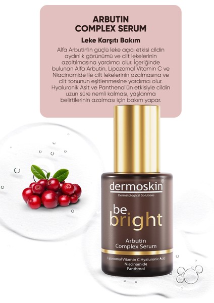Dermoskin Be Bright Arbutin Complex Serum 30 ml fırsatları