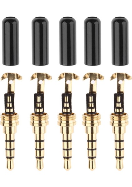 5x Altın Kaplama 3,5 mm 1/8" Kulaklık Fişi I Altın (Yurt Dışından)