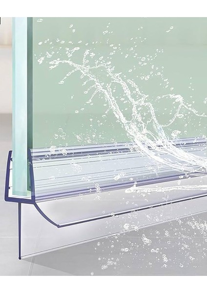 Ayrıntıshop Duşakabin Kapı Çift Taraflı Alt Suluk Fitil 6mm - 8 mm Cam Lar Için modelleri