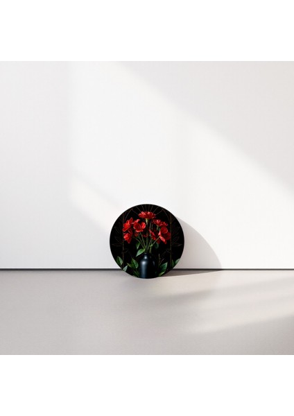 :temperli Cam Daire Tablo, Cam Tablo, Uv Baskı, CTT026