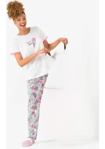 Viskon 2 Li Pijama Takım