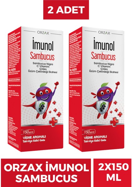Asfstore Imunol Sambucus Şurup 150 ml 2 Adet