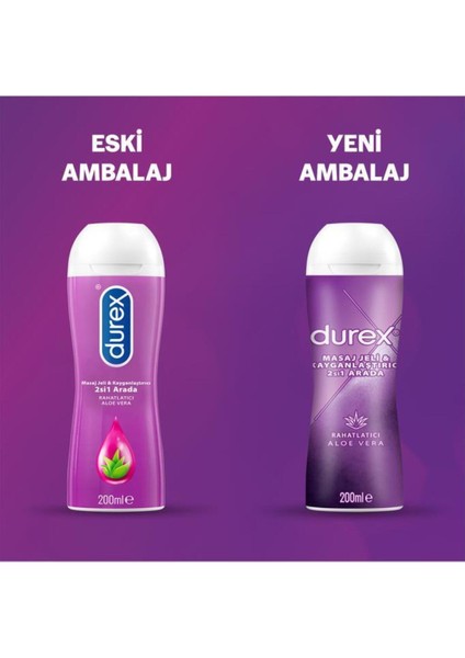 Durex Play 2'si 1 Arada Aloe Vera Rahatlatıcı Etkili Jel 200 ml 2 Adet fiyatları