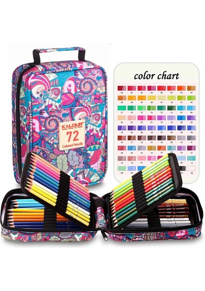 Kuru Boya Kalem Seti 72 Renk, Çantalı (Defter+Kalemtraş Hediyeli) modelleri