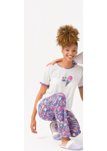 Viskon 2 Li Pijama Takım