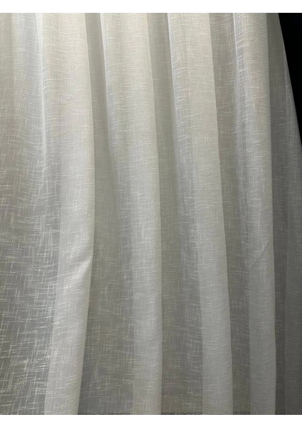 Nivemeshome Keten 1/2,5 Sık Pileli Yeni Sezon Tül Perde Apm