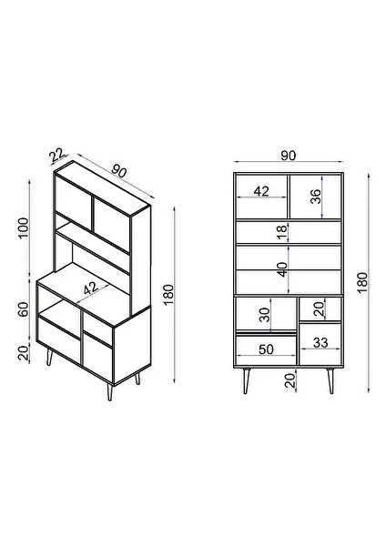 Latte Kahve Köşesi / Çok Amaçlı Dolap / Airfryer Dolabı / Mutfak Organizeri indirimleri
