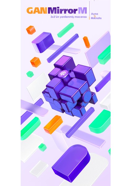 Mirror M UV 3x3 48 Mıknatıslı Parıltılı Ayna Mor Hız Küpü TR Resmi Satıcısı indirimleri